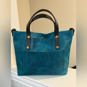 Go Forth Goods GFG Mini Avery - Leather Crossbody Tote Purse Bag